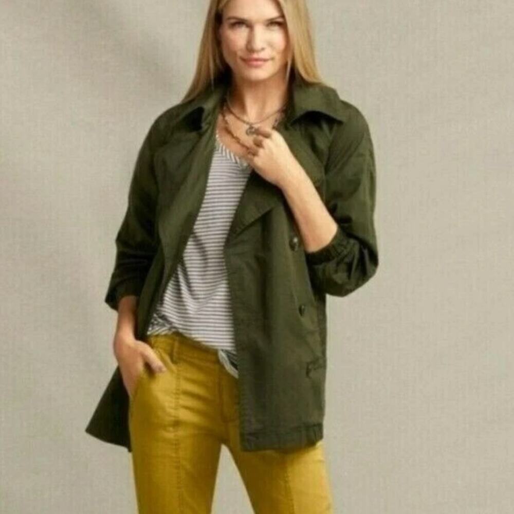 CAbi Expedition Jacket Double Breasted Button Coat Size M Utility Style # 5478 - Picture 2 of 12